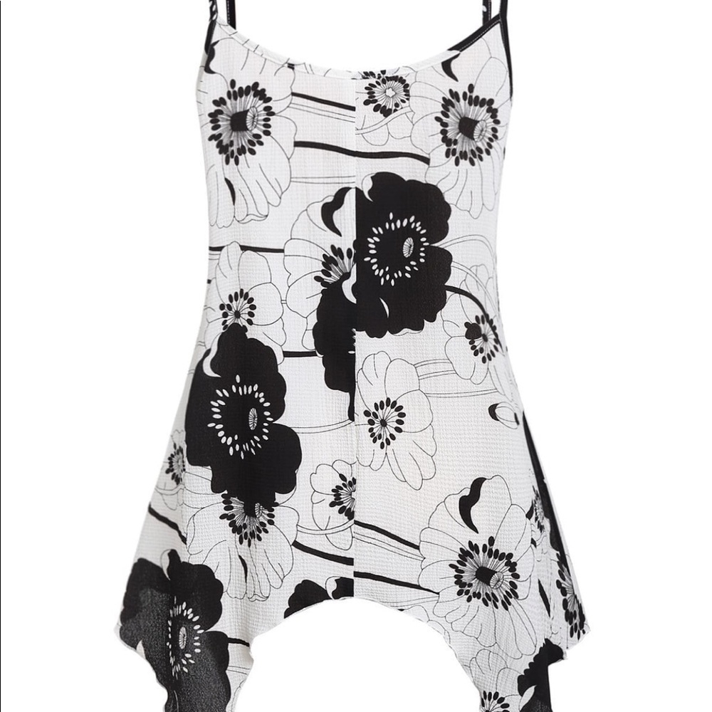 Floral Cami handkerchief top